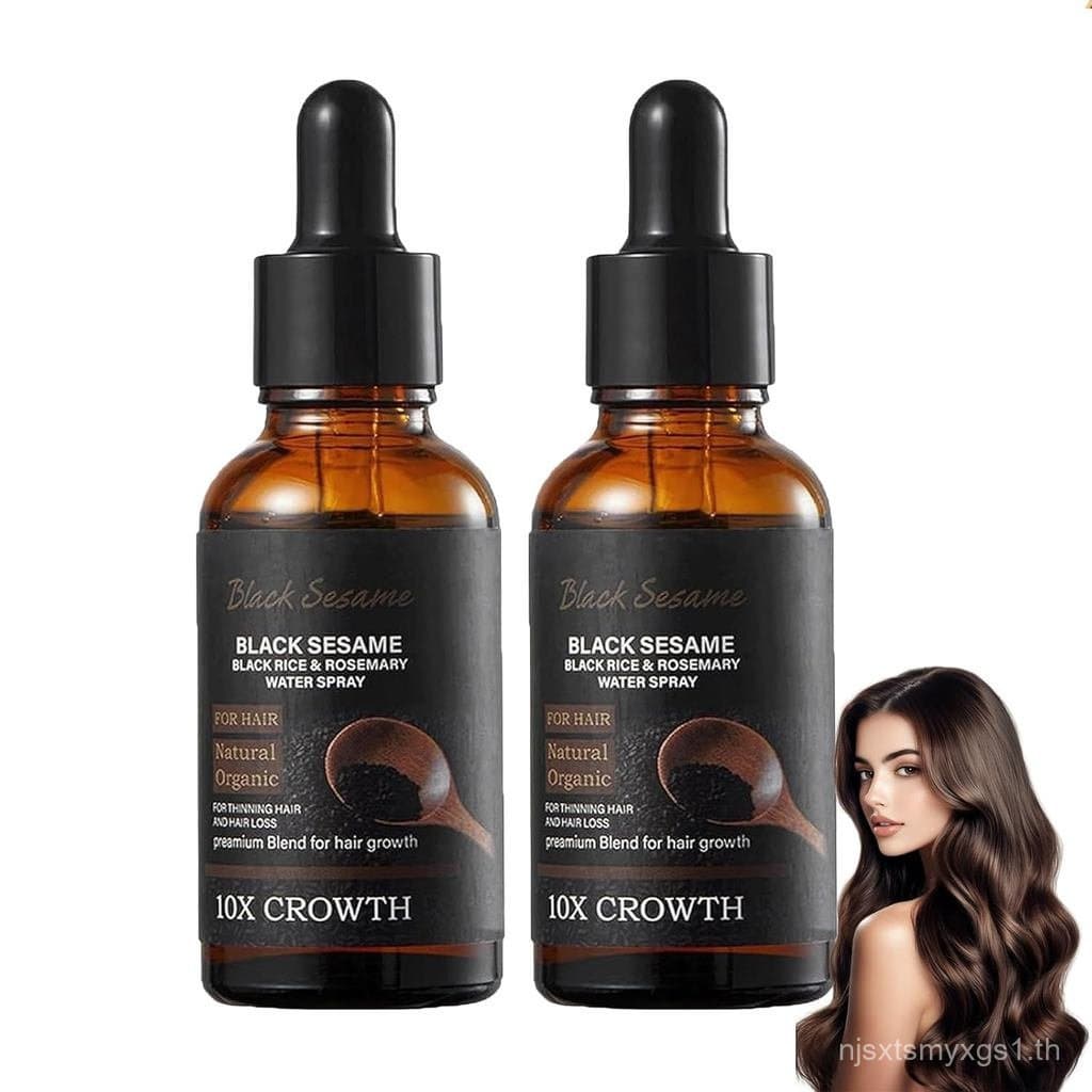 Óleo de gergelim preto, óleo de gergelim preto para crescimento capilar, volumizador e hidratante, 30ml/1.01fl oz
