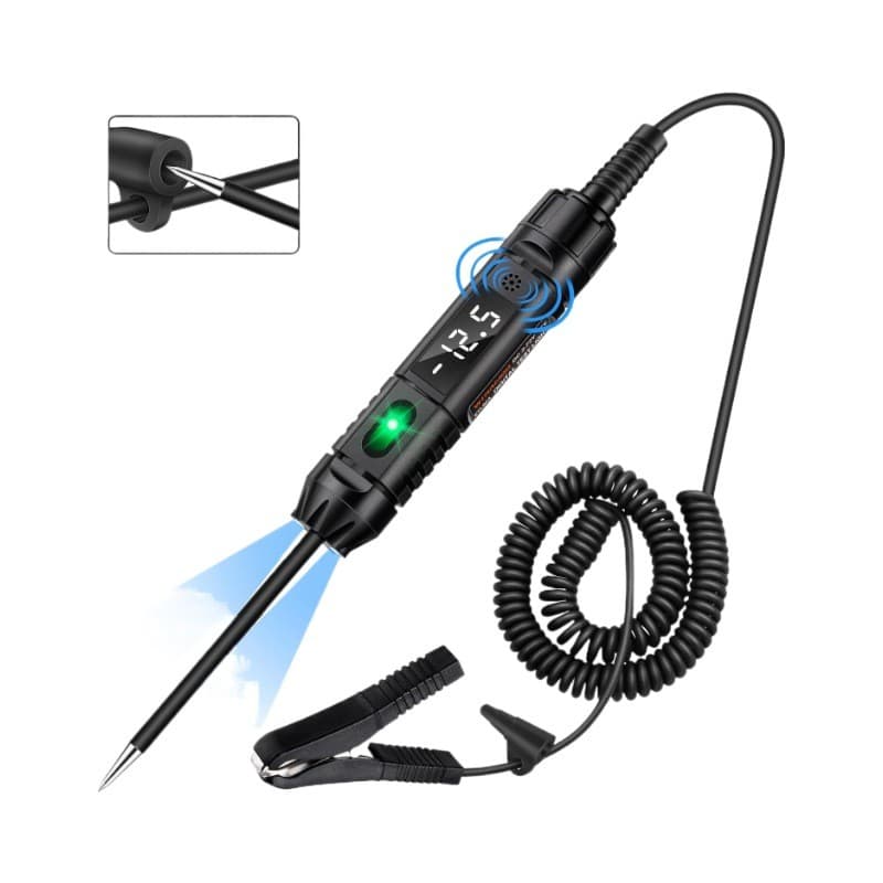 Luz de teste automotiva com indicador de polaridade e testador de circuito de iluminação 3-72v YGXN