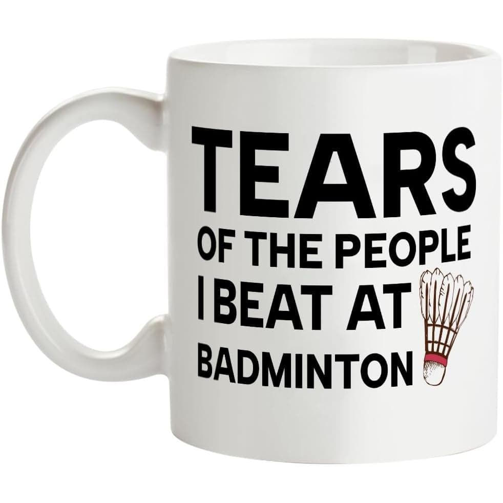 Presentes Engraçados para Amantes de Badminton, Caneca de Café para Jogador de Badminton, Presentes Humorísticos de Aniv