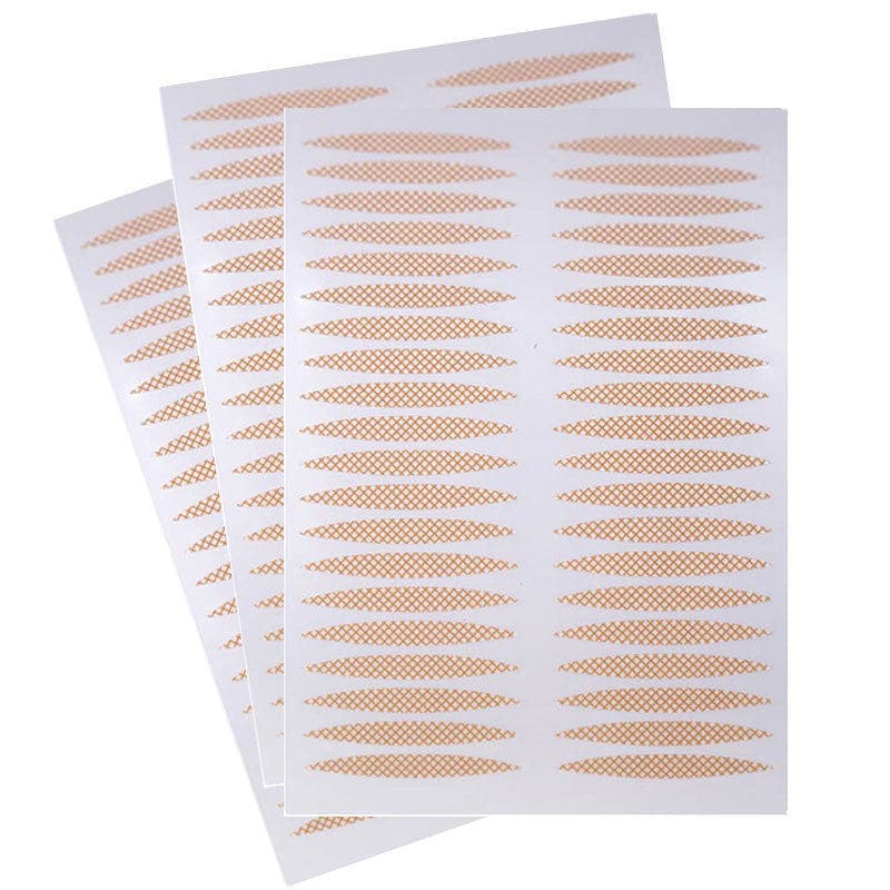 Adesivo de pálpebra dupla invisível Natural sem costura tira de fibra de renda adesivo de fadas transparente à prova d'á
