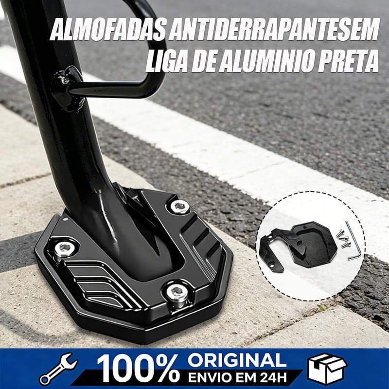 Em Alumínio Protetor de Descanso Pezinho Para Moto Anti-Derrapante
