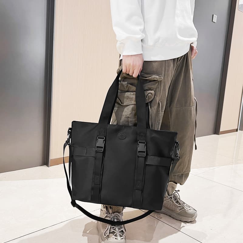 Bolsa masculina bolsa de lona bolsa mensageiro estudante grande capacidade na moda bolsa de ombro japonês Casual classe
