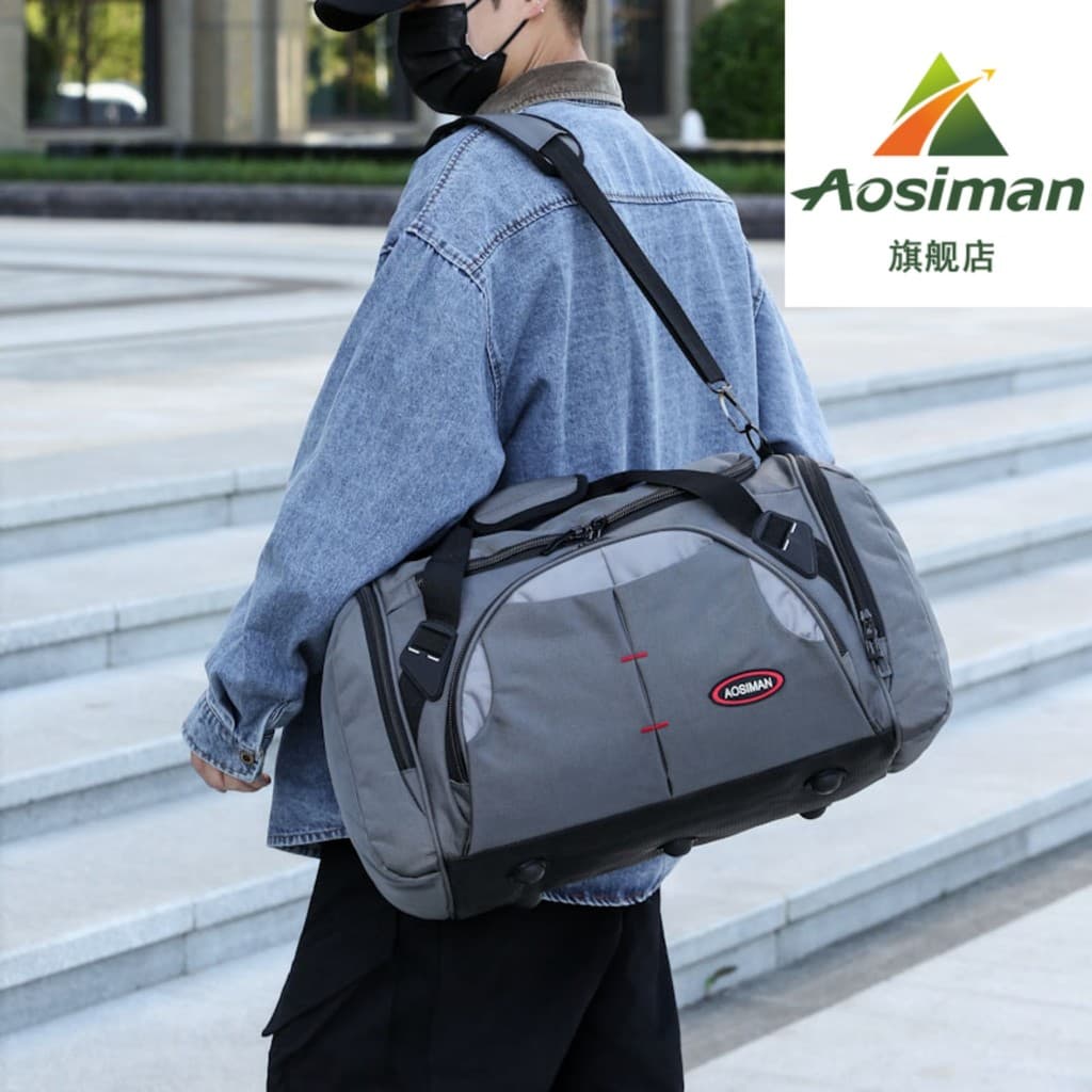 Bolsa de viagem portátil para homens e mulheres, grande capacidade, bolsa de ombro, curta distância, bolsa de viagem, ac