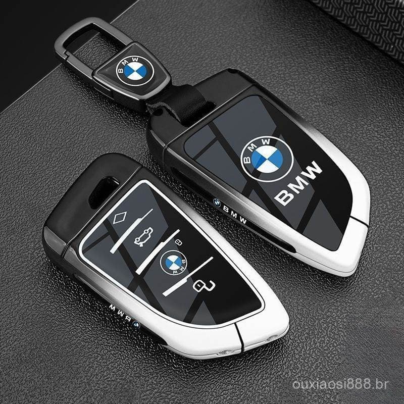 Chaveiro de Carro em Liga de Zinco Compatível com BMW 325li x1 x3 x4 x5 x6 x7 ix3 6541 ERJ6 IQJJ