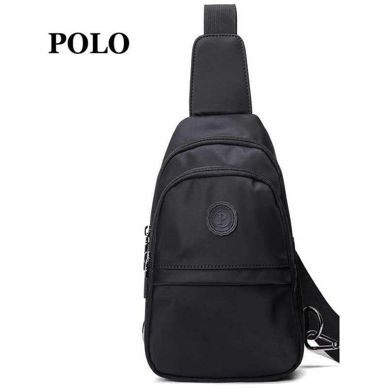 Polo bolsa de peito masculina simples Casual bolsa de ombro novo estilo saco repelente de água Oxford pano de um ombro s