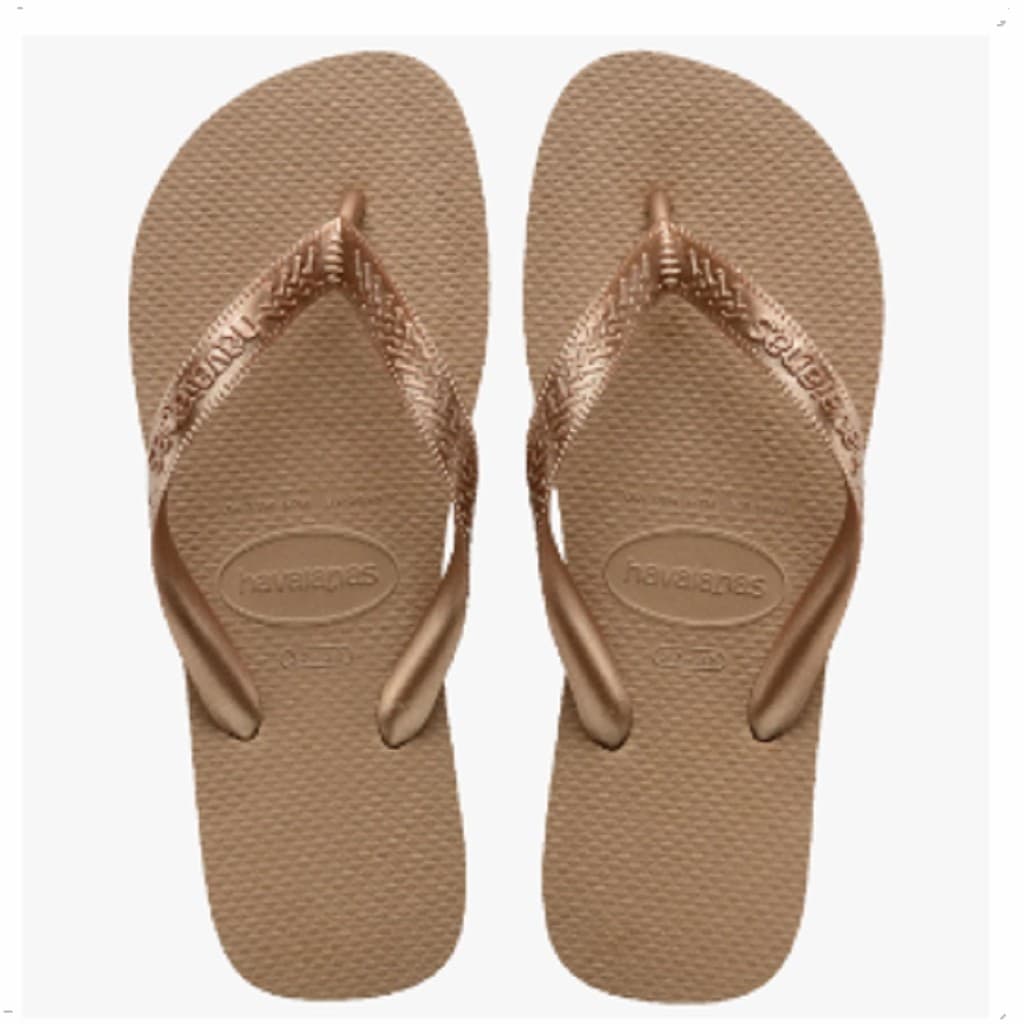 Chinelo Havaianas Feminino Top Tiras Rose Gold - Havaianas