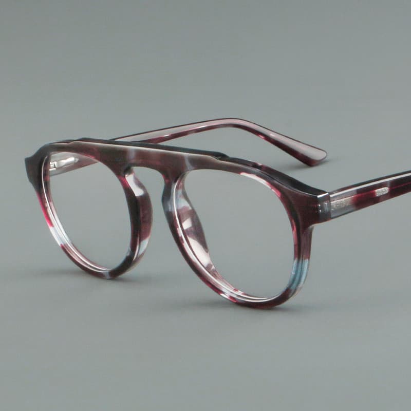Armação De Óculos Ópticos De Acetato Vintage , Designer Artesanal , Rosto Grande , Masculina