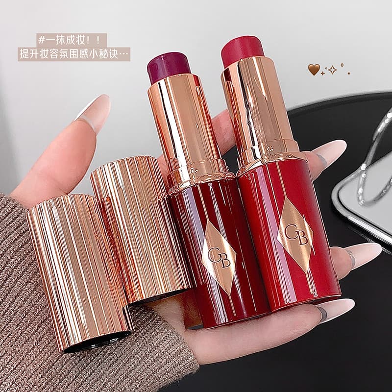 Uma sensação de maquiagem Blush vara textura delicada serviço antiaderente pó de longa duração desenvolvimento de cores