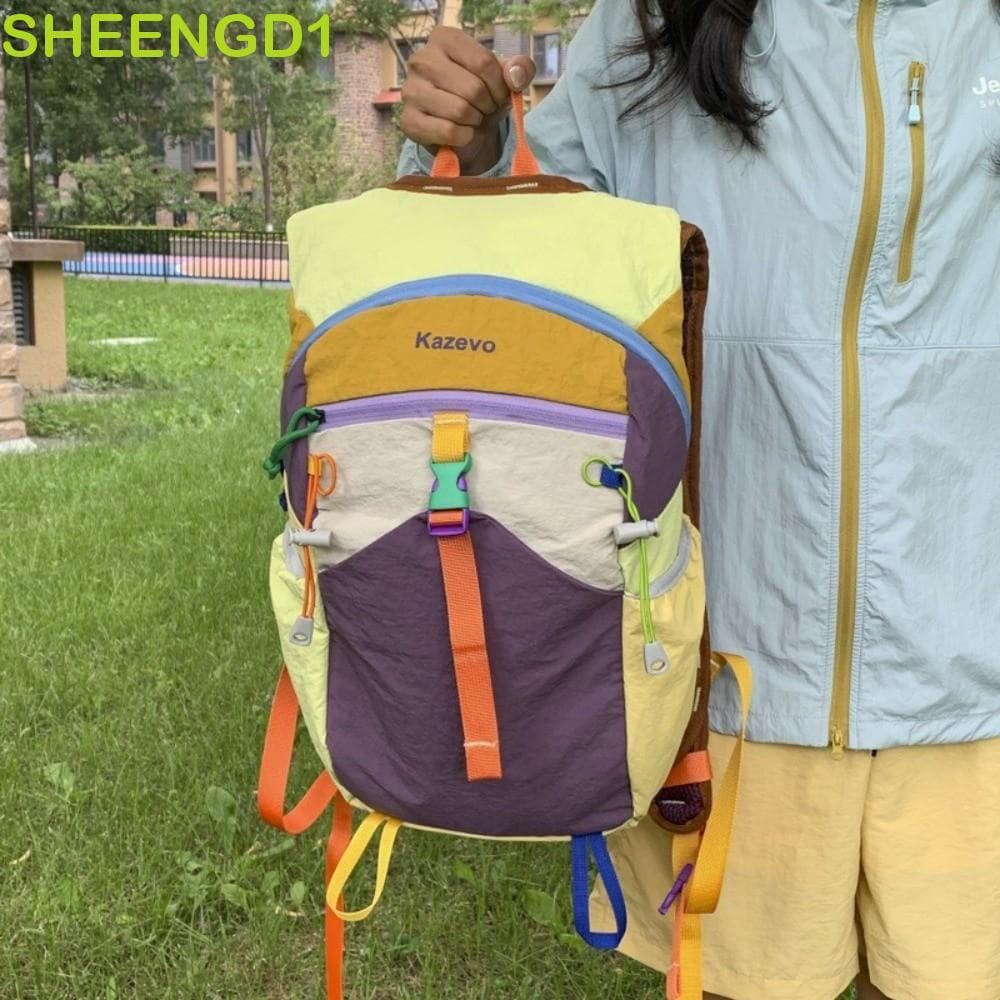 Mochila De Viagem SHEENGD1 , Externa Multicolorida De Nylon , Multifuncional De Grande Capacidade