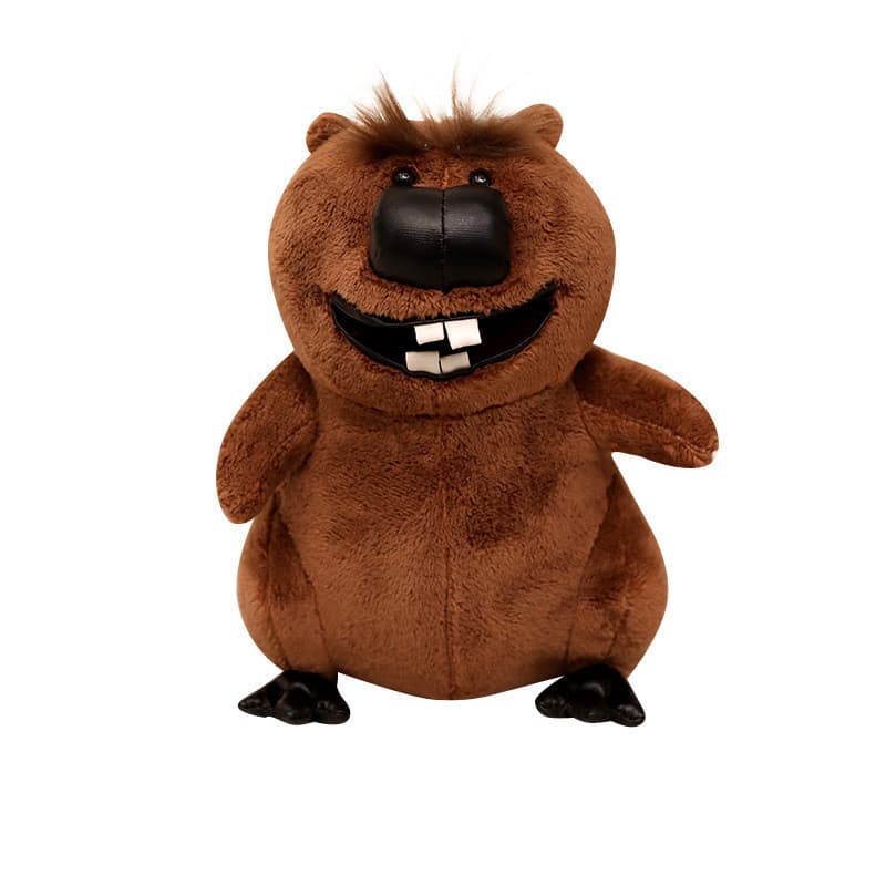 Engraçado Castor Brinquedo De Pelúcia Boneca Animal Bonito Travesseiro Presente Para Crianças