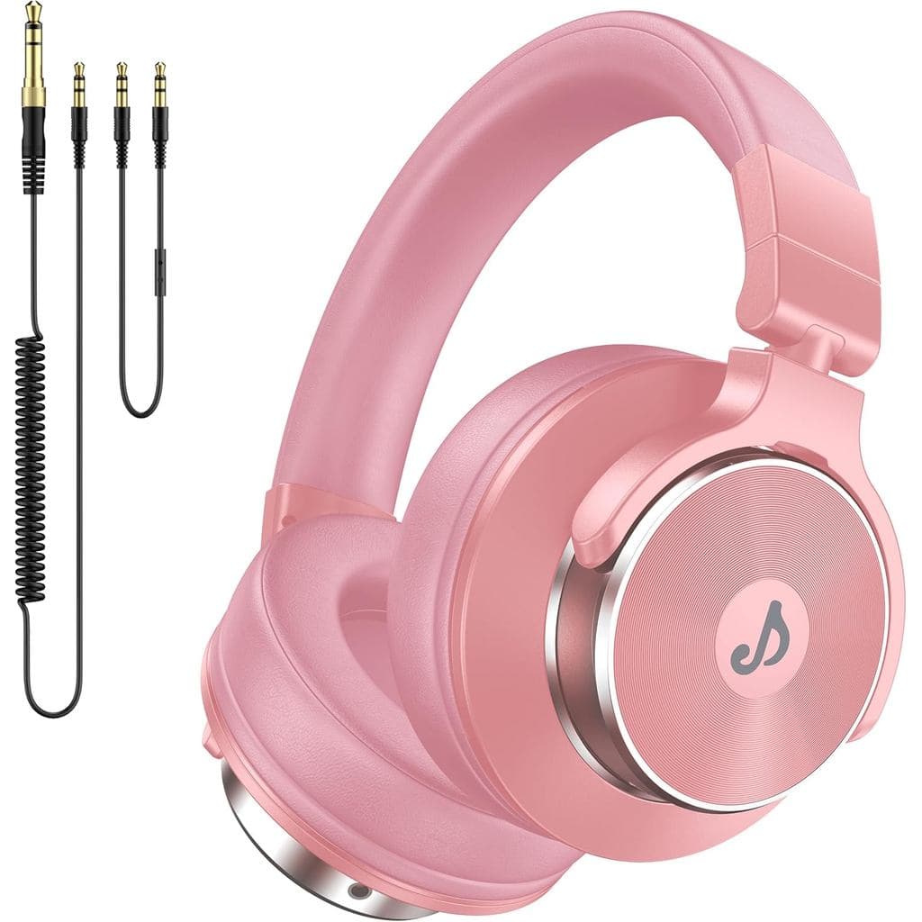 Fones de Ouvido com Fio Over Ear, Fones de Ouvido para Monitoramento de Estúdio e Mixagem DJ com Drivers de Neodímio de