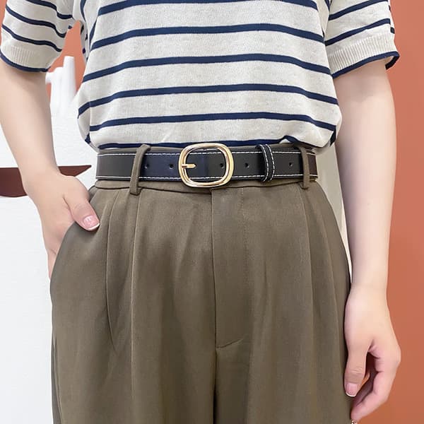 cinto masculino couro legítimo cinto masculino social ☀Cinto masculino feminino influenciador mesmo estilo simples All-M