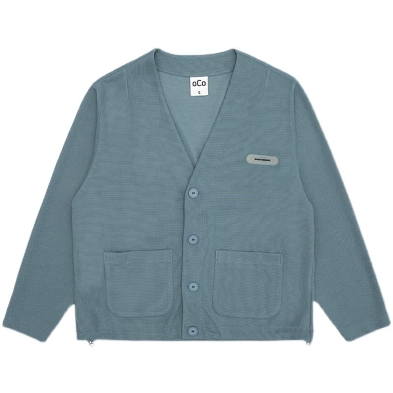 [249 Yuan Escolha 3 Peças] Primavera Outono Genderless Em Camadas Com Decote Em V Jaqueta Cardigan De Malha Retro Suéter