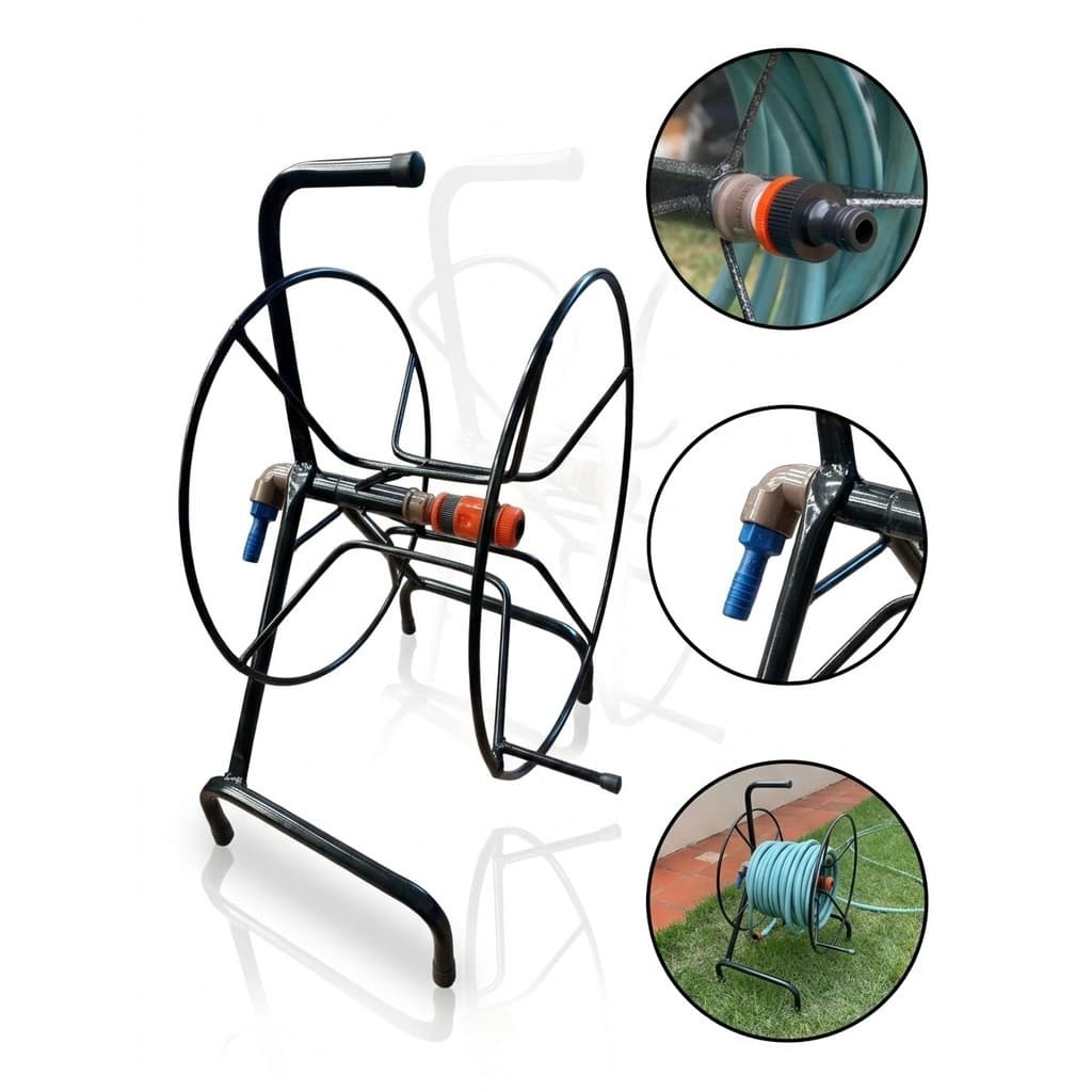 Enrolador de Mangueira Jardim Suporte para Mangueira Organização Quintal