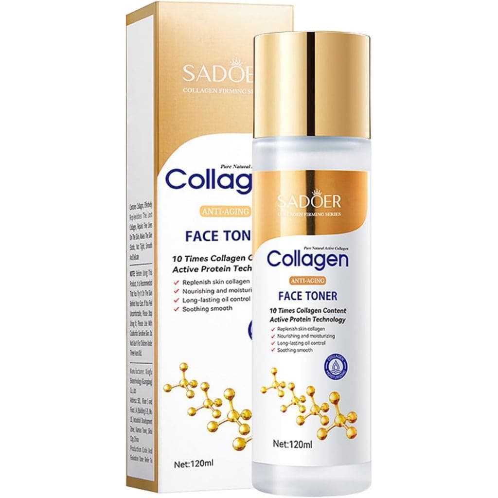 Tônico Facial Sadoer com 10 vezes o Conteúdo de Colágeno. Hidratante e Tonificante para o Rosto, Tônicos e Adstringentes