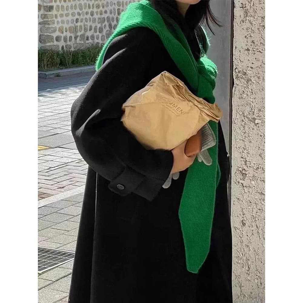 Babador de uma peça pescoço proteção malha chapéu de lã feminino 2026 novo estilo inverno à prova de frio quente proteçã