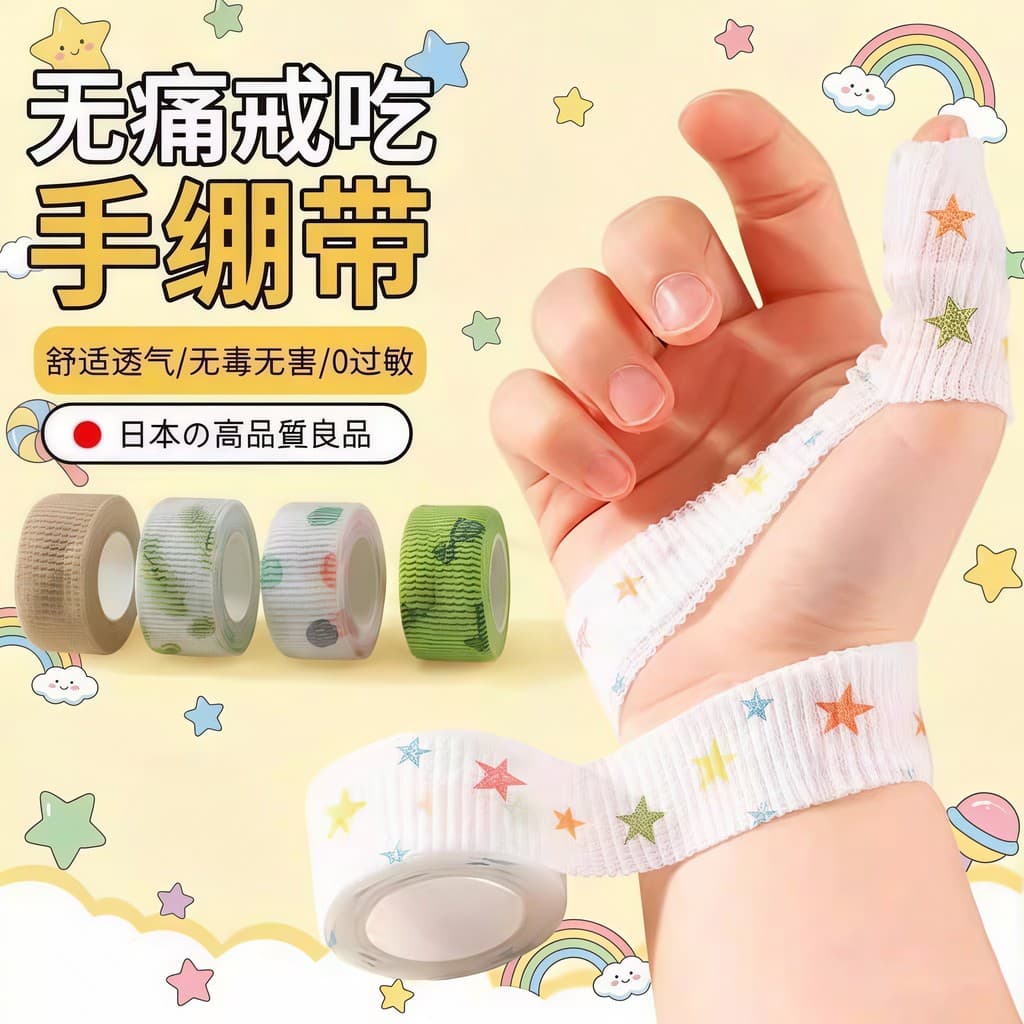 Anel de cobertura de dedo anti-comer para crianças japonesas comendo mão mão mão mão mão mão mão mão ferramenta mão bebê