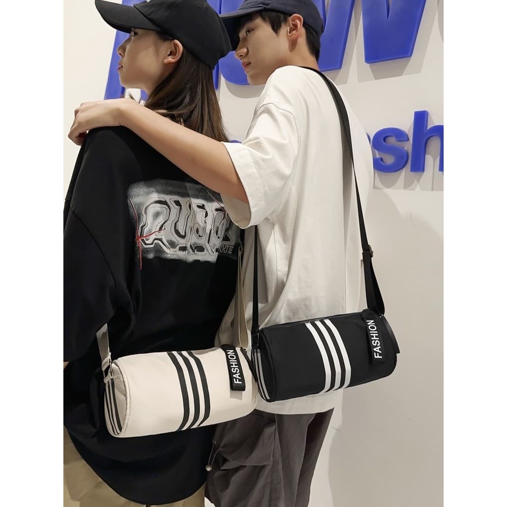 Esportes pequeno saco masculino estilo Street Wear saco de cilindro de alto valor masculino viagem ao ar livre do telefo