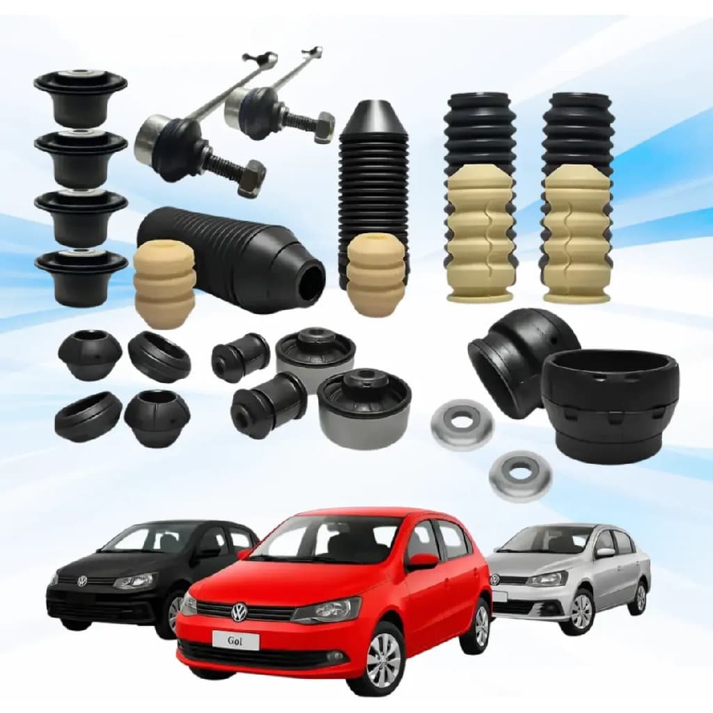 Kit Suspensão Completo Gol G5 G6 Coxim Batente Bucha Bieleta