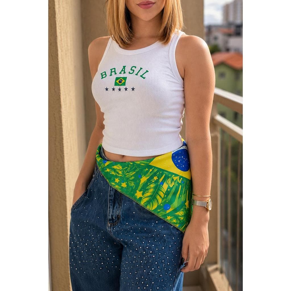 CROPPED COPA DO MUNDO - ESTILOSO E ELEGANTE
