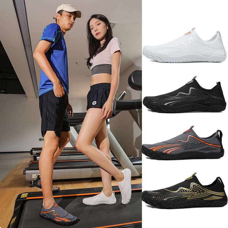 Sapatos de Fitness Indoor das mulheres dos homens sola macia exercício em casa perda de peso sapatos especiais esteira a