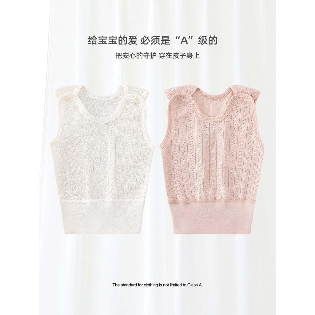Colete de bebê verão estilo fino estilingue proteção da barriga desossado Modal classe a masculino feminino bebê sem man