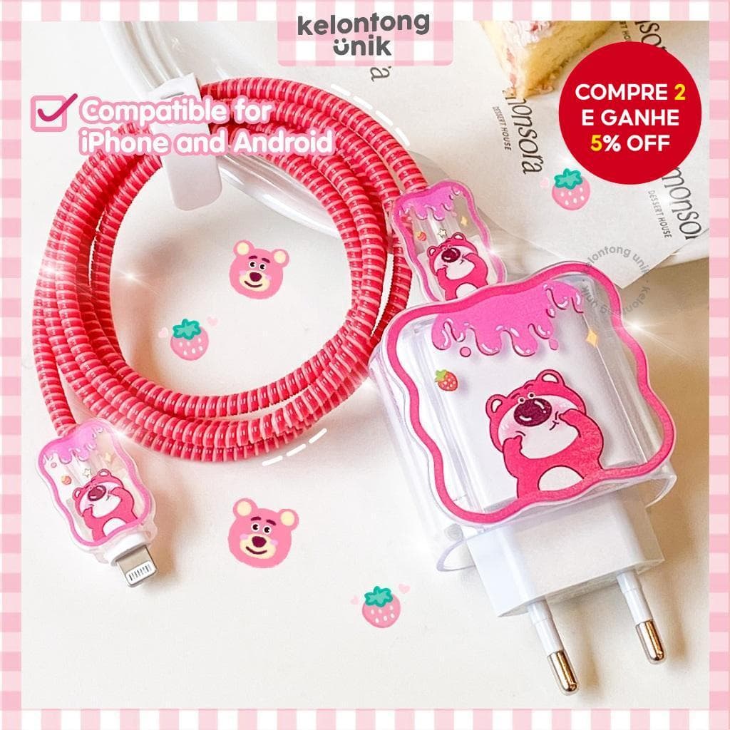5 Pçs Conjunto Caso Carregador Para iPhone 18W/20W Protetor De Cabeça De Carregamento Onda Borda Cabo Mordida Capa Fio E