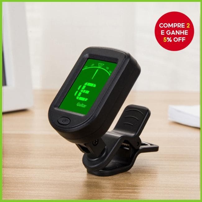 Miwayer Sintonizador Cromático Clip-on Display LCD Afinador De Instrumento De Cordas Para Guitarra Ukulele Violino
