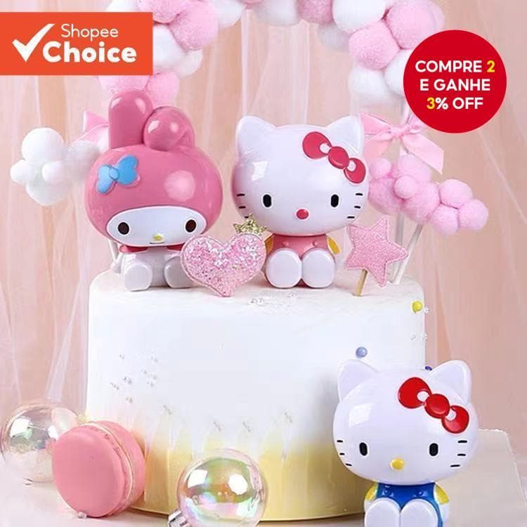Hello Kitty Grande Princesa Topper Bolo De Aniversário