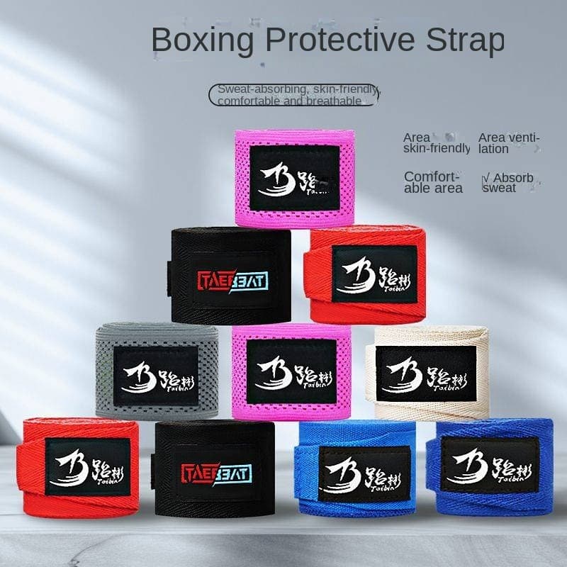 Caixa de boxe bandagem mão embrulho saco de areia Handguard treinamento equipamentos de proteção Sanda esportes mão grav