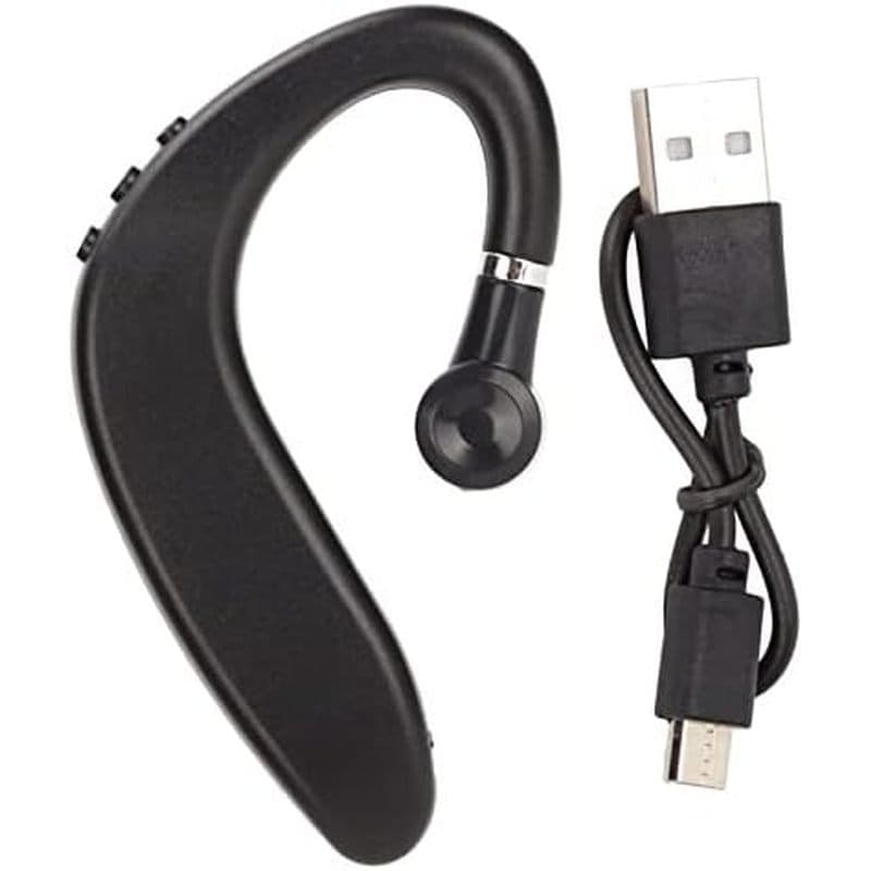 Fones De Ouvido Sem Fio Bluetooth De Orelha Única V5.2 Com Design De Gancho Para Negócios , Direção , Viagens -