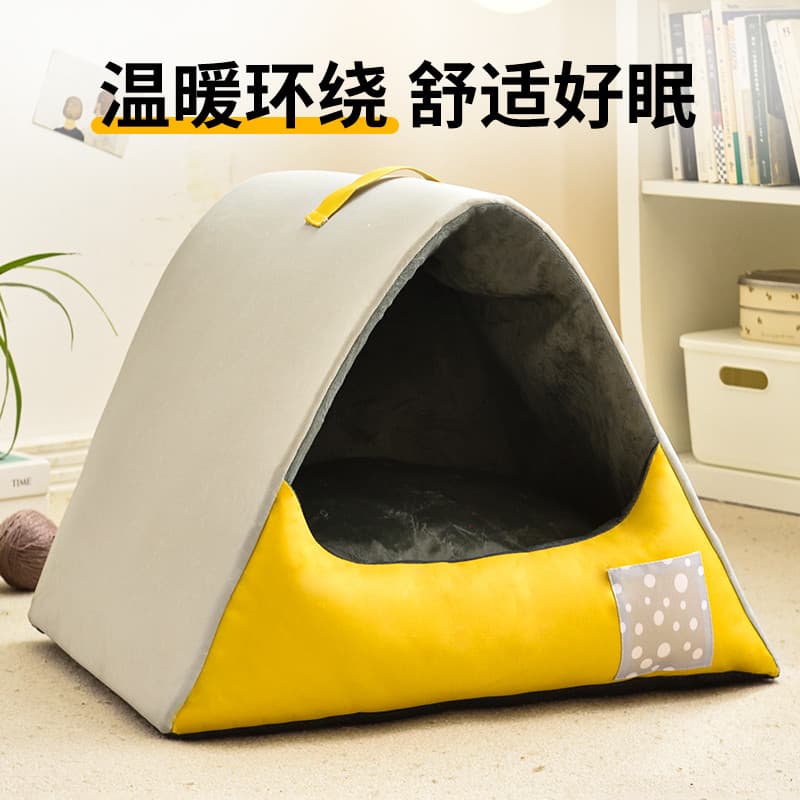 Canil inverno quente casa de cachorro quatro estações Universal pequeno tamanho médio casa de cachorro tipo maca de gato