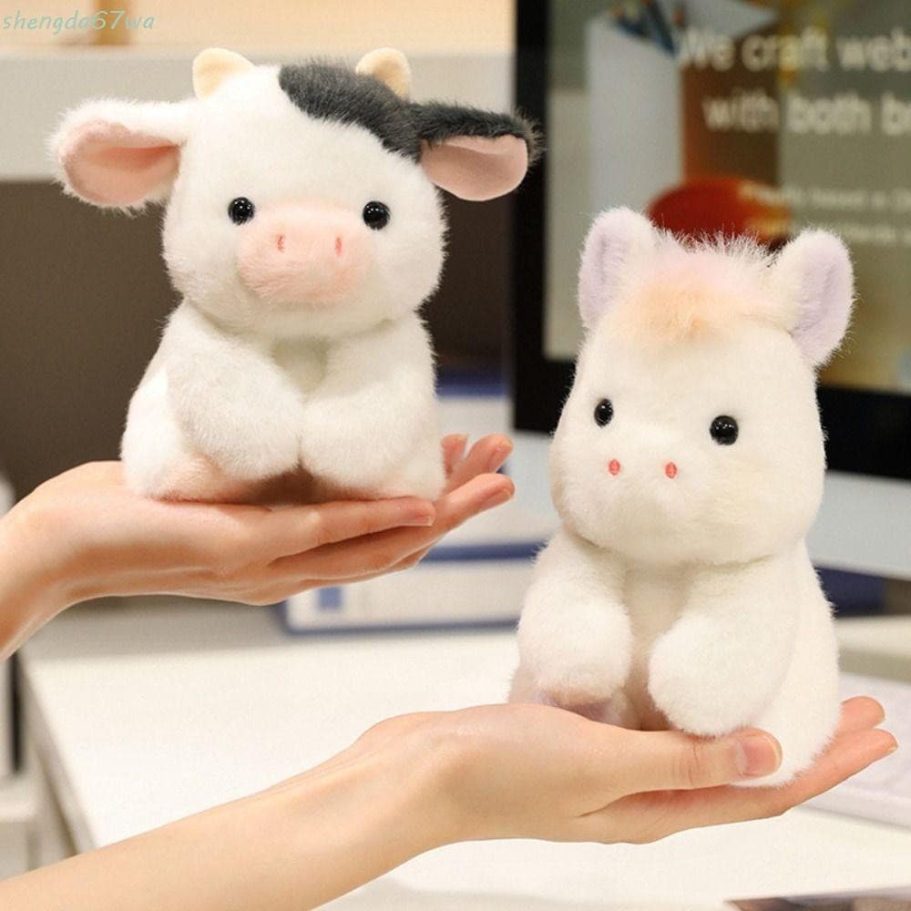 Brinquedo De Pelúcia De Dinossauro SHENGDA , Amigo De Mesa Sentado De Algodão PP , Travesseiro De Abraço De Vaca De Cole