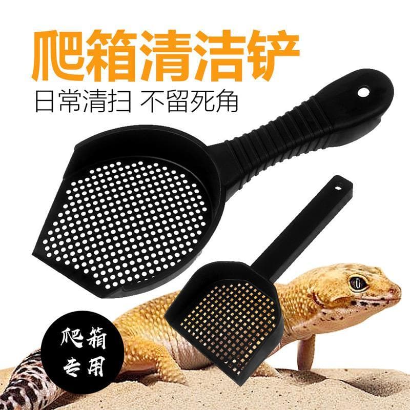 Escalada Pet limpeza pá de areia ampulheta pá réptil Gecko juba leão almofada Material cocô limpeza reprodução caixa esc