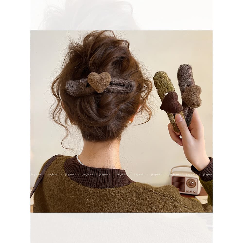 Lã amor Duckbill clipe de cabelo feminino 2026 novo estilo High-End grampo de cabelo volta cabeça Hairpin Headdress