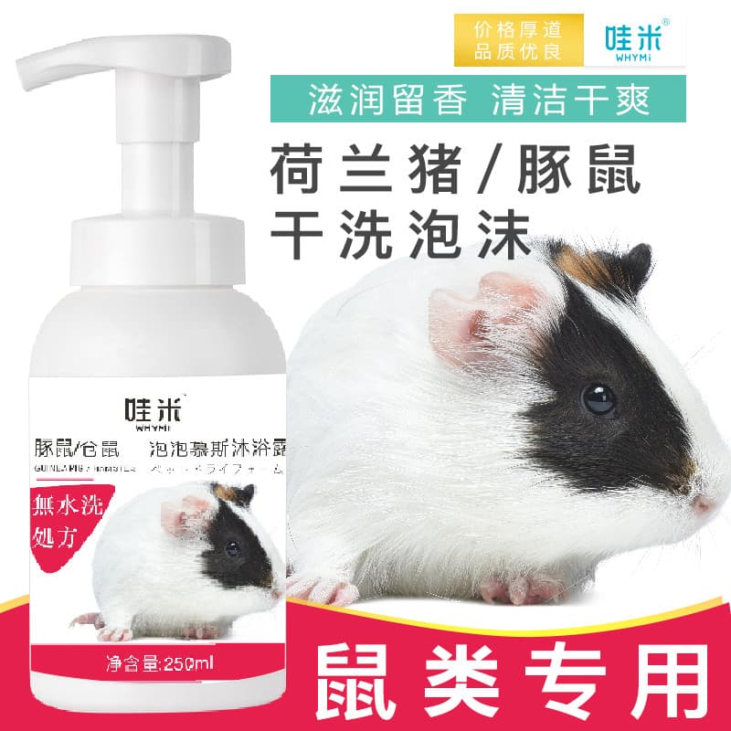 Hamster dedicado Gel de banho espuma de limpeza a seco macio urso dourado banho limpeza cobaia dedicado esquilo resfriam
