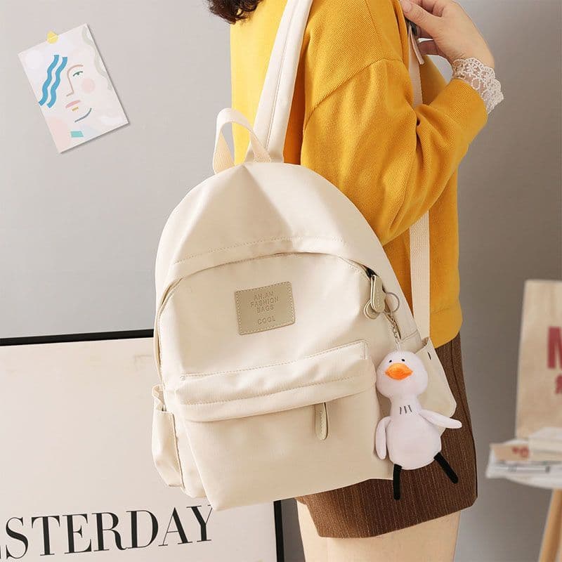 .Mochila feminina ins Mori série All-Match mochila 2023 novo estilo estudantes do ensino médio Campus simples estudantes