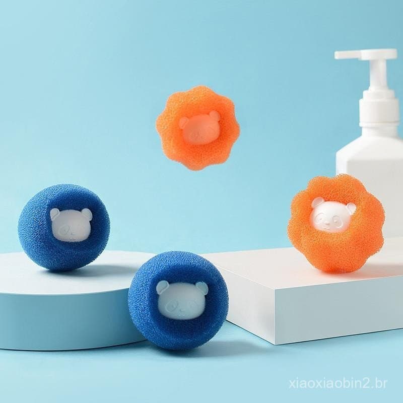 [largeloohg] 10pcs Removedor De Pêlos De Animais De Estimação Bola Filtro De Lavanderia Gato
