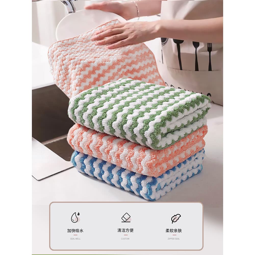 Pano de prato pano cozinha dedicado toalha de limpeza doméstica limpar mesa absorver água sem fiapos sem óleo esfregão