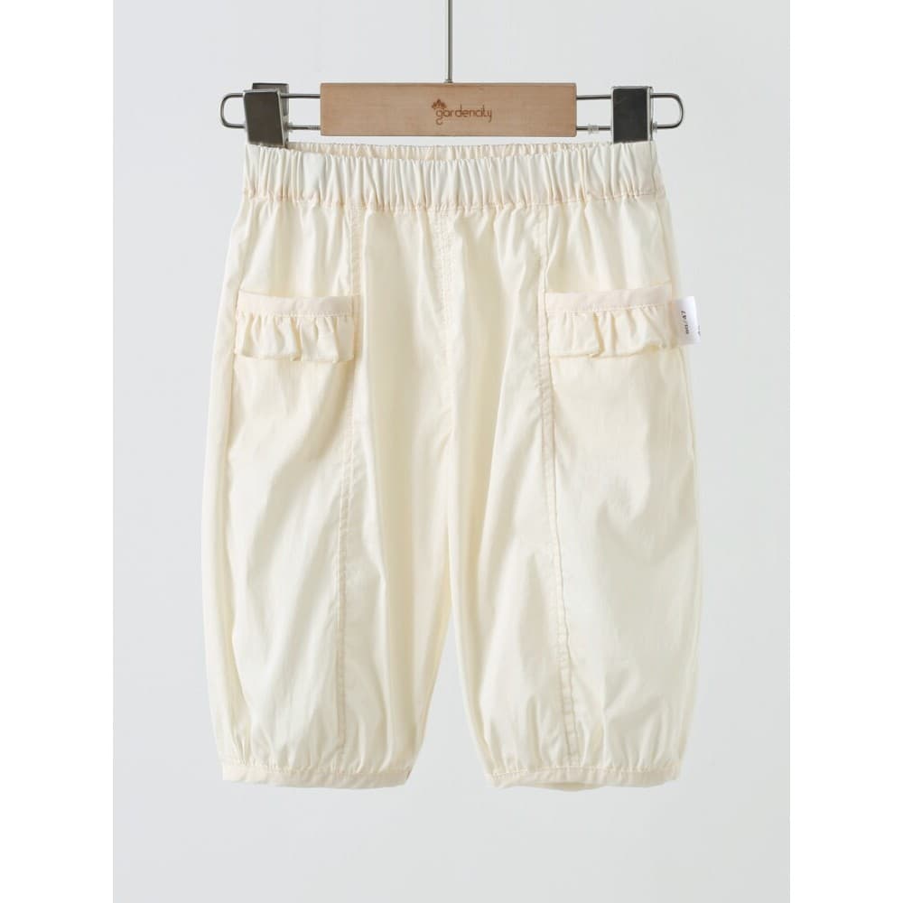 Bebê bebê calças cortadas verão fino doce renda bolso bebê menina Mosquito calças menina Shorts menina calças