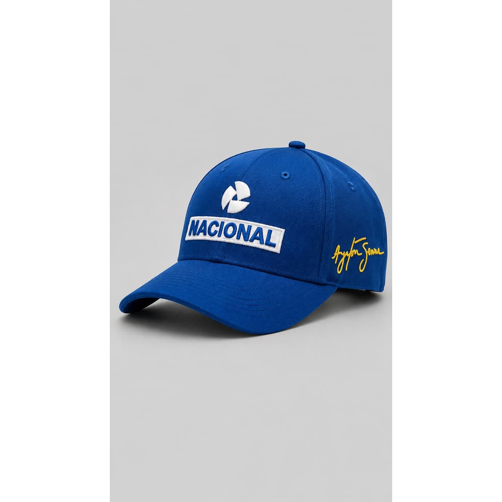 Boné Nacional Ayrton Senna Aba Curva Trucker Modelo Premium
