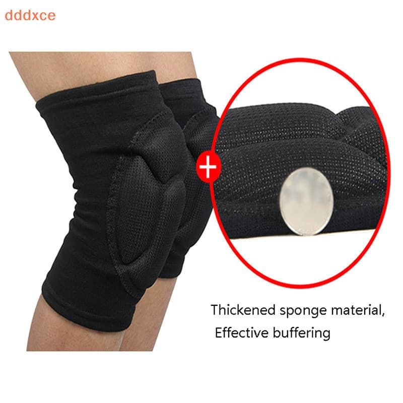 [Dddxce] 2 pçs/Set Esportes Joelheira Homens Elastic Knee Pads Suporte Fitness Gear Espessa Esponja LJJR