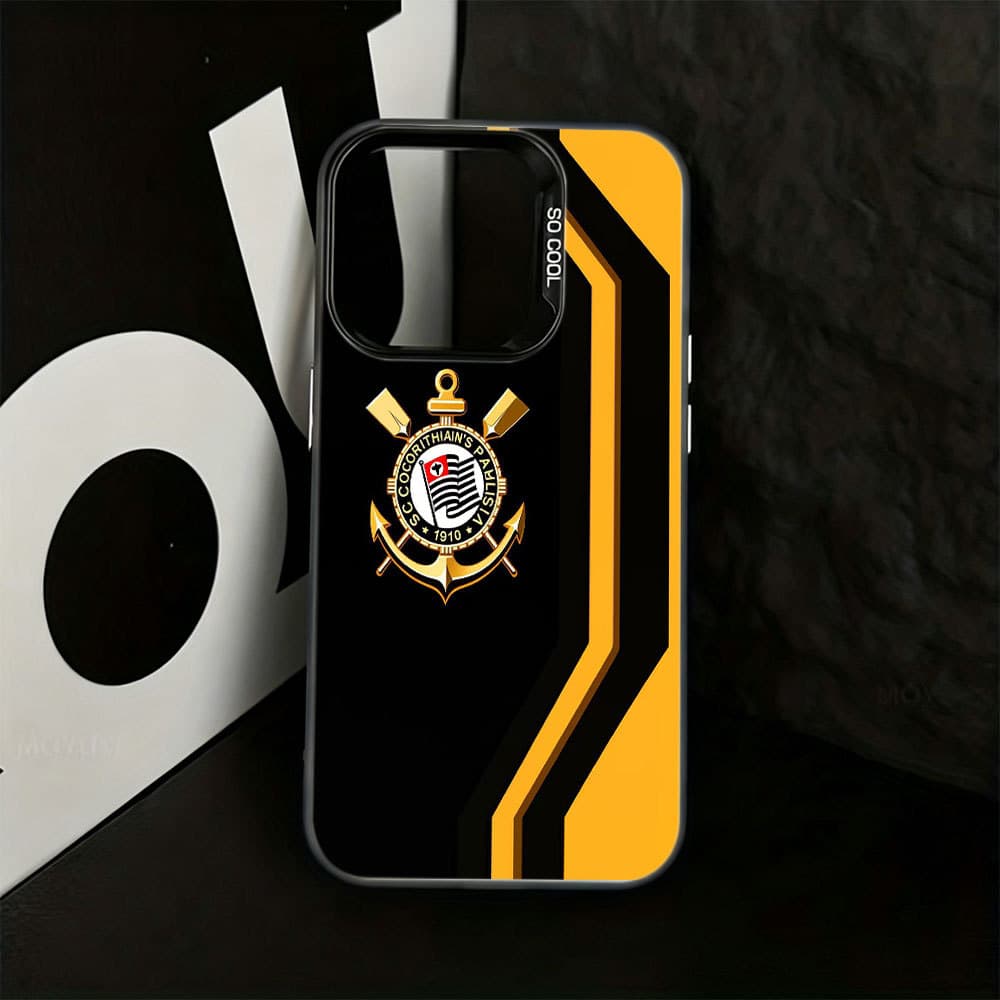 Luxo Capinha Clube Logotipo Para IPhone 17 13 12 11 Normal X XR XS 8 7 15 14 16 PRO MAX PLUS Capa De Ar Caso De Telefone