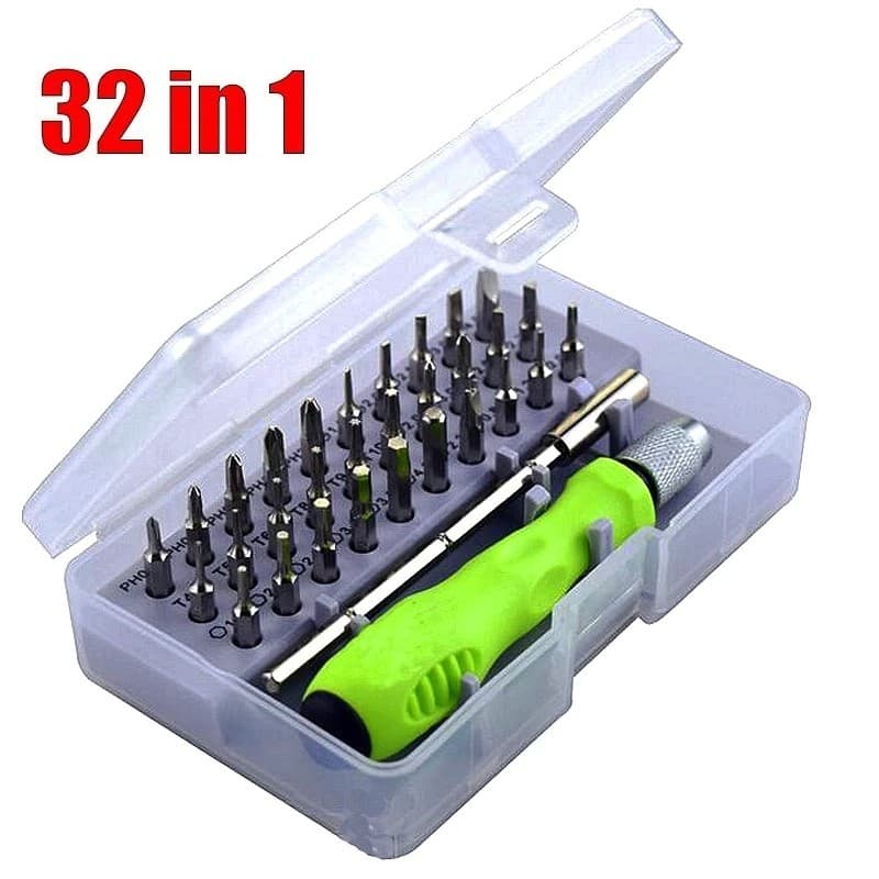 Chave de Fenda 32 em 1 Mini Kit de Ferramentas  Jogo de Chaves Multiuso