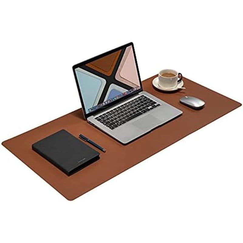 Tapete De Mesa De Couro , Mouse Pad Grande Wolaile 36x17 Polegadas , Quebra-Cabeça Escrita Antiderrapante À Prova D'água