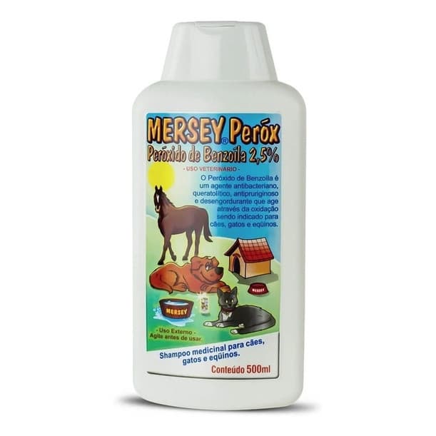 Shampoo Mersey Peróx Peróxido De Benzoíla 2.5% 500ml