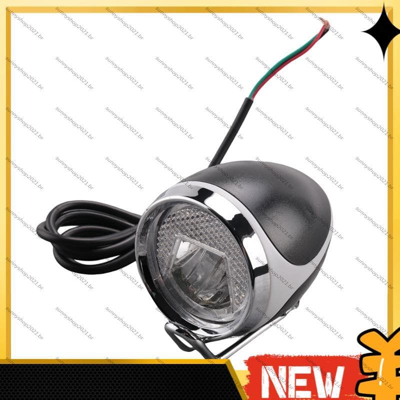[Best S] Ebike Light 24V36V48V LED Luz Frontal Com Buzina Farol De Bicicleta Elétrica Para Scooter Ciclomotor MTB Tricic