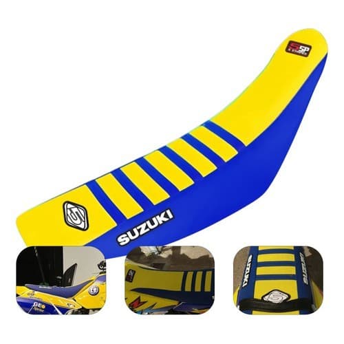 Capa De Banco 5inco Grip Antiderrapante Para Drz 400 Amarelo e Azul Suzuki drz todas drz400 emborrachada reforçada full