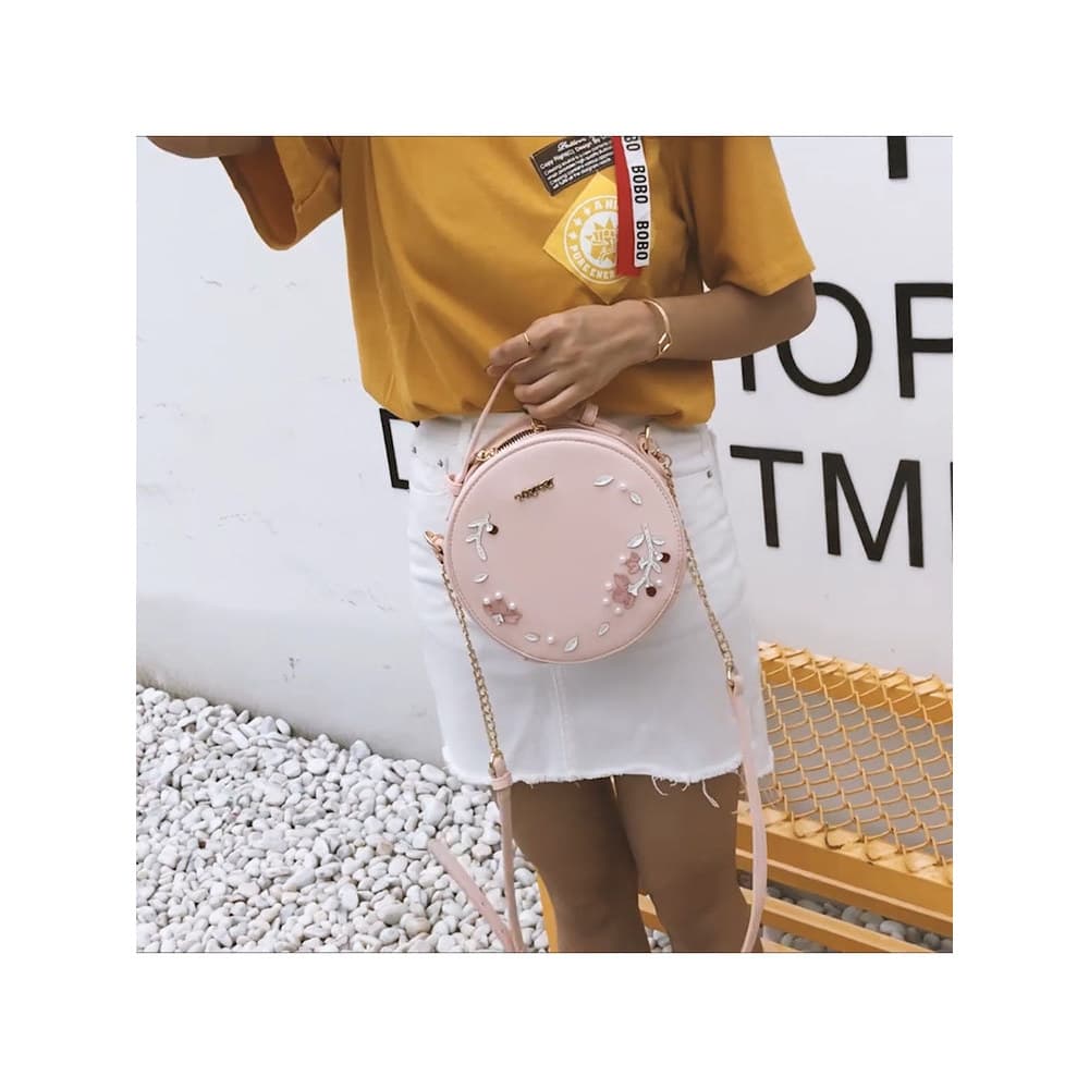 Bolsa feminina 2026 novo estilo primavera verão All-Match bolsa de ombro doce bonito cruz-corpo corrente pequena bolsa f