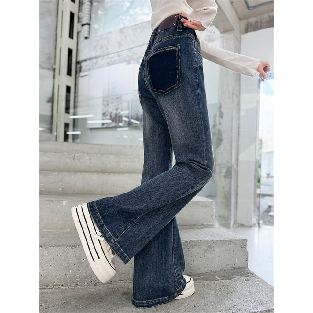 Meninas calças jeans 2026 primavera outono novo estilo crianças meninas médio grande crianças calças Super agradável Cas